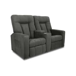 Poltrona Reclinável 2 Lugares Jetta Suede Cinza