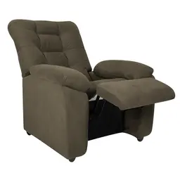 Poltrona Reclinável MX-61 Ônix Suede Capuccino