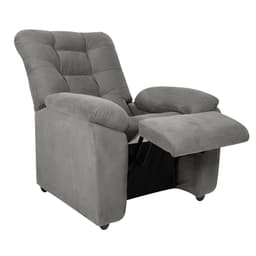 Poltrona Reclinável MX-61 Ônix Suede Cinza
