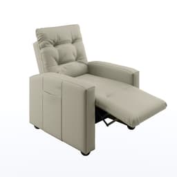 Poltrona Reclinável Titano Revestimento Sintético Bege