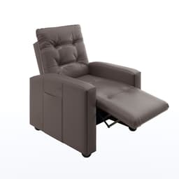 Poltrona Reclinável Titano Revestimento Sintético Marrom
