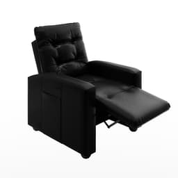 Poltrona Reclinável Titano Revestimento Sintético Preta