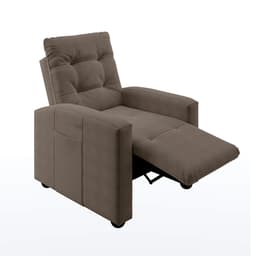 Poltrona Reclinável Titano Veludo Capuccino