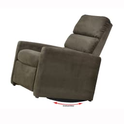 Poltrona Reclinável com Balanço Fiesta Suede Marrom