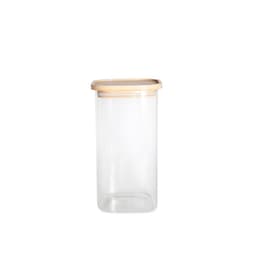 Pote para Mantimentos com Tampa Empilhável Bambú 1,5 L