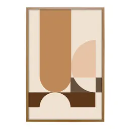 Quadro Abstrato Geo I sem Vidro Colorido 50x70 cm