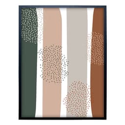 Quadro Abstrato Retas sem Vidro Colorido 30x40 cm