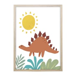 Quadro Infantil Selva Dino I sem Vidro Colorido 20x30 cm