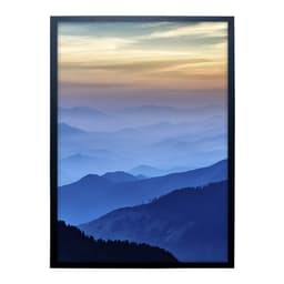 Quadro Natural Horizonte II com Vidro Colorido 50x70 cm