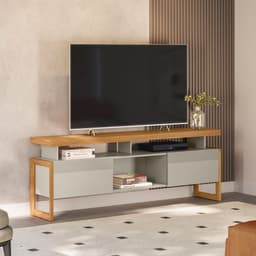 Rack Esmeralda 2 PT Nature e Off White 180 cm