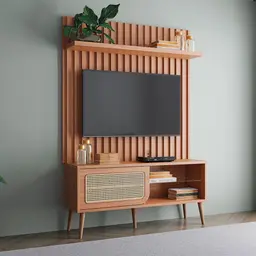 Rack com Painel para TV até 55 Polegadas Balu 1 PT Freijó