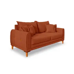 Sofá 2 Lugares Lisboa Bouclé Terracota 160 cm