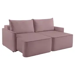 Sofá 2 Lugares Retrátil Moon Linho Rosa 160 cm