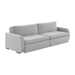 Sofá 2 Lugares Retrátil e Recinável Sunset Linho Gelo 160 cm