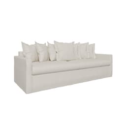 Sofá 3 Lugares Enseada com Capa Removível Linho Marfim 240 cm