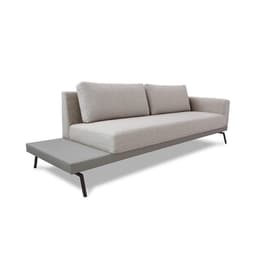 Sofá 3 Lugares Matteo com Mesa de Apoio Esquerda Linho Bege 180 cm