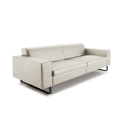 Sofá 3 Lugares Otto Revestimento Sintético Gelo 185 cm