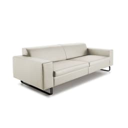 Sofá 3 Lugares Otto Revestimento Sintético Gelo 215 cm