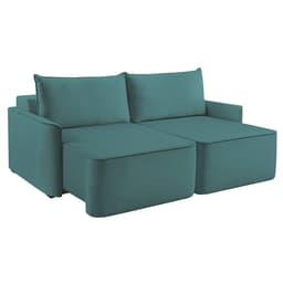 Sofá 3 Lugares Retrátil Moon Linho Verde 220 cm