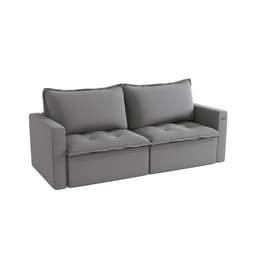 Sofá 3 Lugares Retrátil e Reclinável Trevo Bouclé Titanio