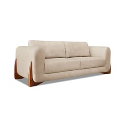 Sofá 3 Lugares Yves Bouclé Bege 230 cm