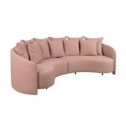 Sofá 4 Lugares Amêndoa Linho Bege 288 cm