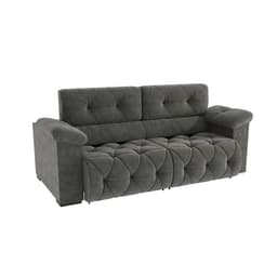 Sofá 4 Lugares Retrátil e Reclinável Astro Bouclé Chumbo