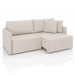 Sofá 4 Lugares Retrátil e Reclinável Malta Linho Cru 260 cm