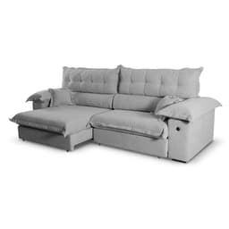 Sofá 4 Lugares Retrátil e Reclinável com USB Absoluto Linho Cinza