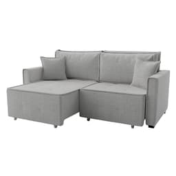 Sofá-Cama Casal 3 Lugares Onix Linho Cinza 220 cm