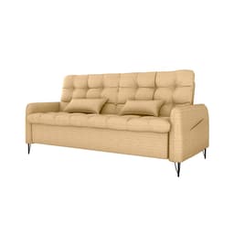 Sofá-Cama Casal 3 Lugares Pillar Linho Areia