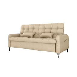 Sofá-Cama Casal 3 Lugares Pillar Linho Bege