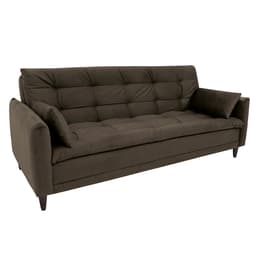 Sofá-Cama Casal 3 Lugares Sofia Suede Marrom