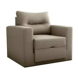 Sofá-Cama Solteiro Marisol Suede Capuccino