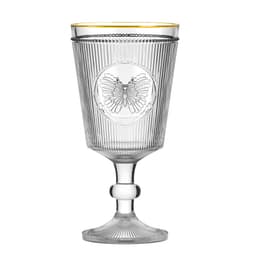 Taça Pequenos Voadores Borboleta Transparente e Dourada 325ml
