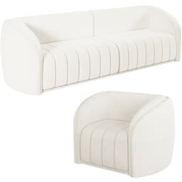 Jogo Sofa 292 cm 4 Lug E Poltrona 1 Lug Memphis TCE 1000 Boucle Moll