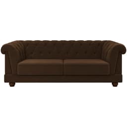 Sofa 3 Lugares 220 cm Ponteio Veludo SL 942 Moll