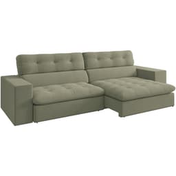 Sofa Retratil E Reclinavel 3 Lugares 246 cm Eldorado SL 940 Veludo Moll
