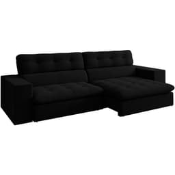 Sofa Retratil E Reclinavel 3 Lugares 246 cm Eldorado SL 944 Veludo Moll