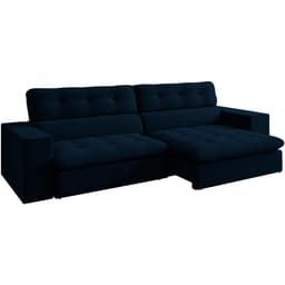 Sofa Retratil E Reclinavel 3 Lugares 246 cm Eldorado SL 948 Veludo Moll