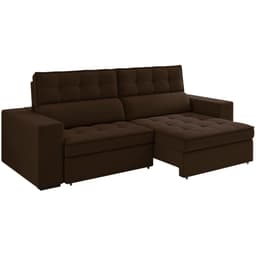 Sofa Retratil E Reclinavel 3 Lugares 246 cm Evidence SL 942 Veludo Moll