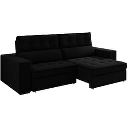 Sofa Retratil E Reclinavel 3 Lugares 246 cm Evidence SL 944 Veludo Moll