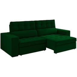 Sofa Retratil E Reclinavel 3 Lugares 246 cm Evidence SL 947 Veludo Moll