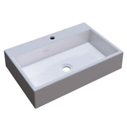 Cuba Pia De Apoio Para Banheiro  Retangular Florenza RT55 Branco C08 - Mpozenato