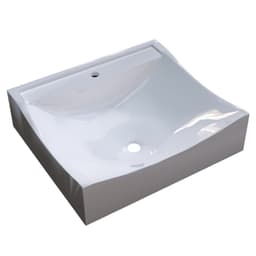 Cuba Pia De Apoio Para Banheiro Quadrada Lunna Q44 Branco C08 - Mpozenato