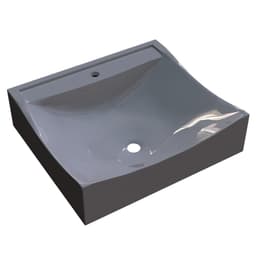 Cuba Pia De Apoio Para Banheiro Quadrada Lunna Q44 Cinza C08 - Mpozenato