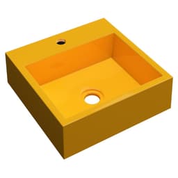 Cuba Pia De Apoio Para Banheiro Quadrada Veneza Q395 Amarelo C08 - Mpozenato