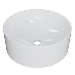 Cuba Pia Para Banheiro Redonda 34cm Sara C08 Branco - Mpozenato