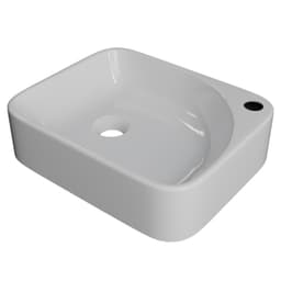 Cuba Pia Para Banheiro Retangular 36cm Jasmin C08 Branco - Mpozenato