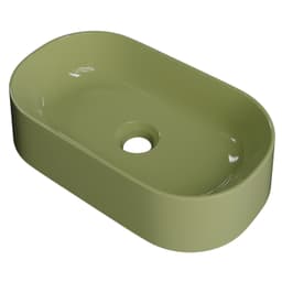 Cuba Pia de Apoio Para Banheiro Oval 43cm Hera C08 Verde - Mpozenato